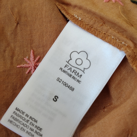 FARM RIO Mystic Embroidered + Beaded Button-Up Shirt Small - Picture 9 of 10